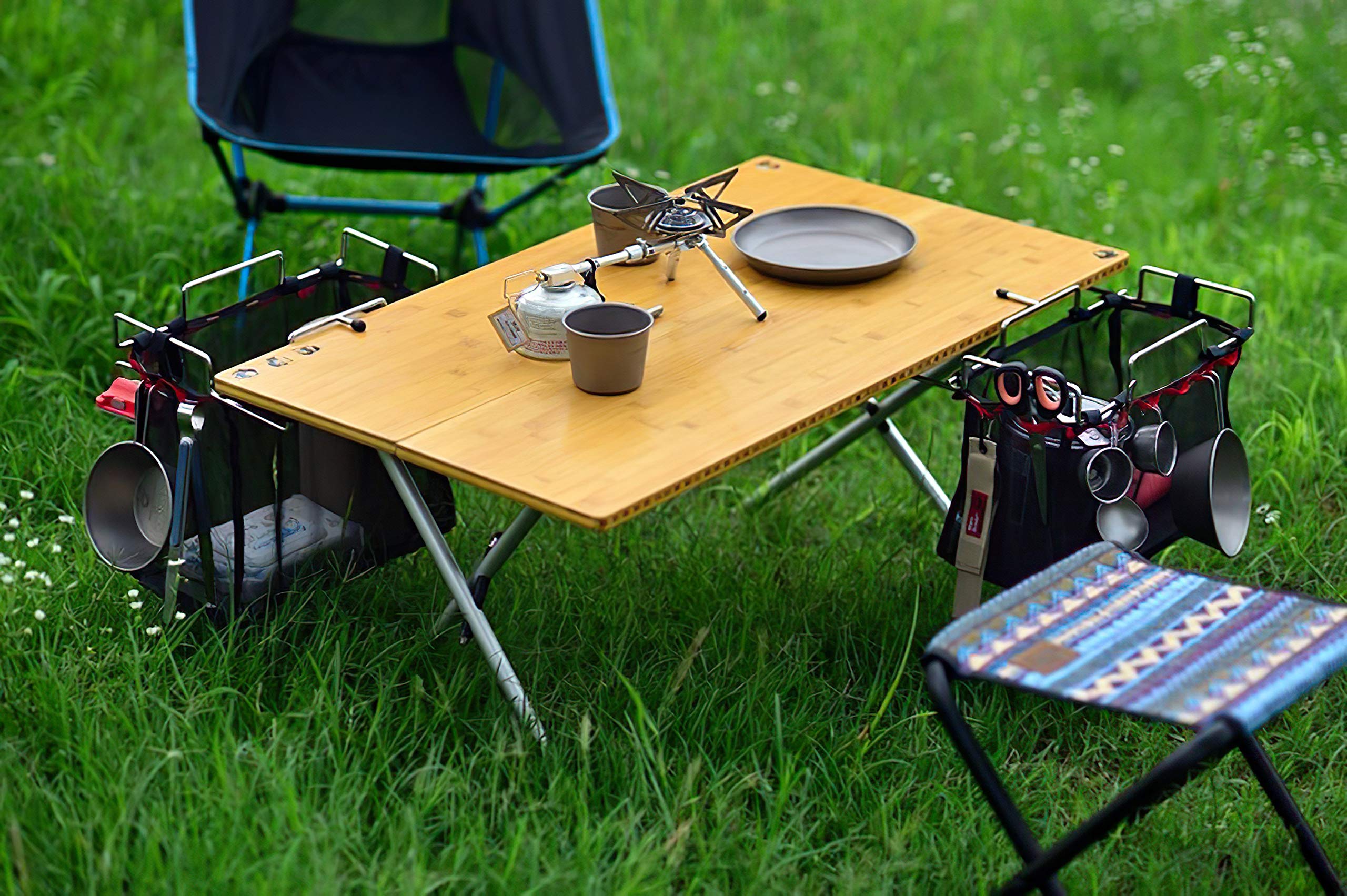 Amazon.co.jp: campstyle キャンプテーブル 収納 テーブルサイド